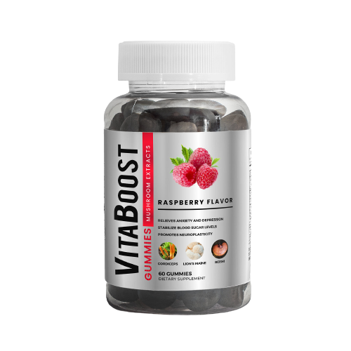 Vitaboost Mushroom Extract Gummies - Individual Supplement Bottle